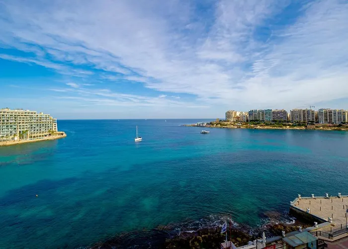 Spinola Bay Top Floor Seafront 3 Bedroom Apartment With Panoramic Sea Views - By Getawaysmalta
