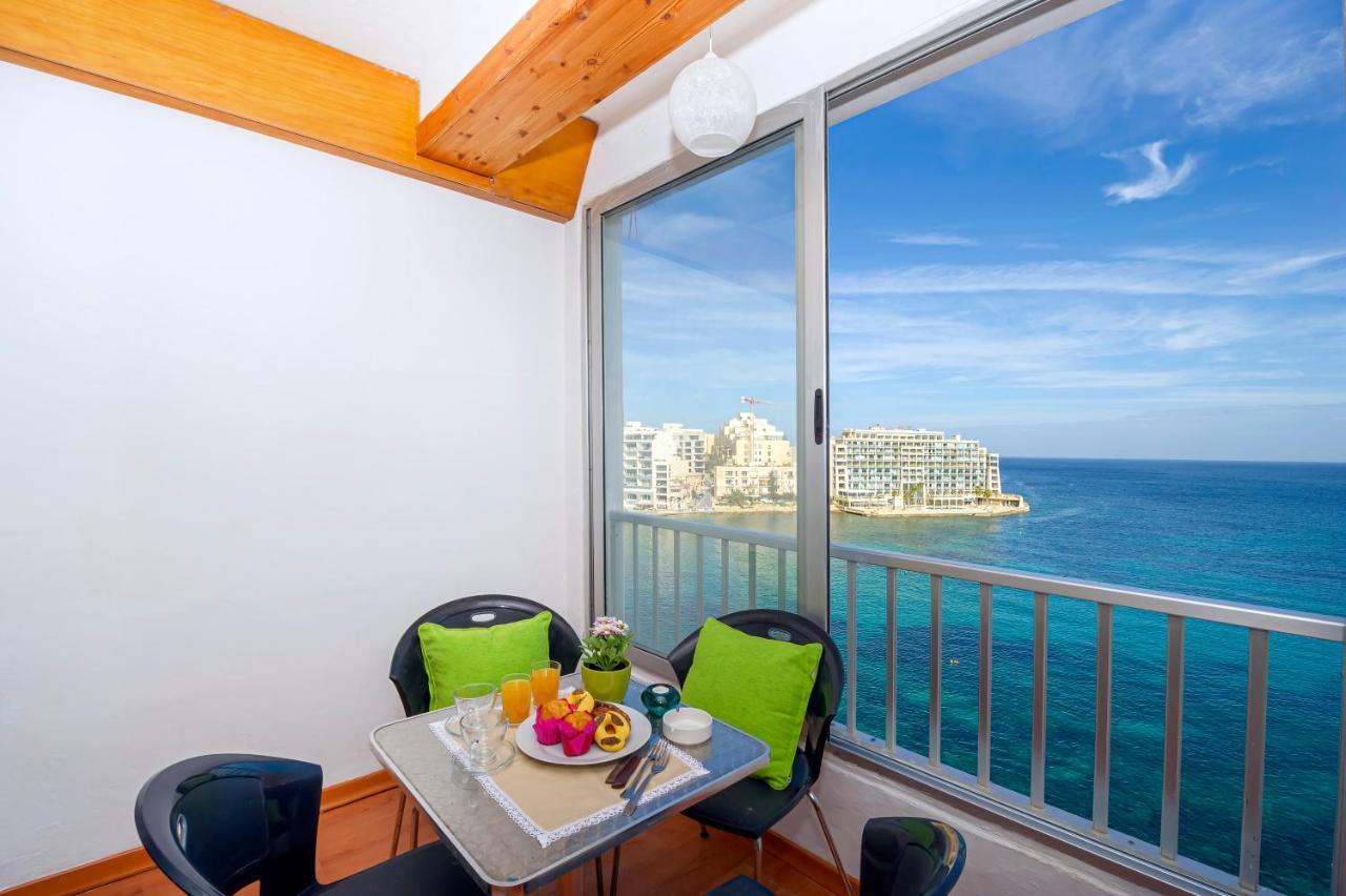 Spinola Bay Floor Seafront 3 Bedroom With Panoramic Sea Views - By Getawaysmalta * San Ġiljan