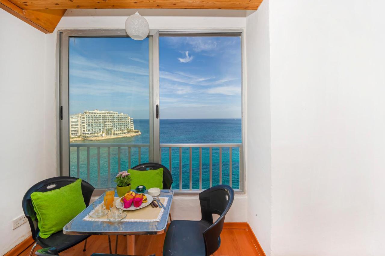 Appartement Spinola Bay Floor Seafront 3 Bedroom With Panoramic Sea Views - By Getawaysmalta San Ġiljan