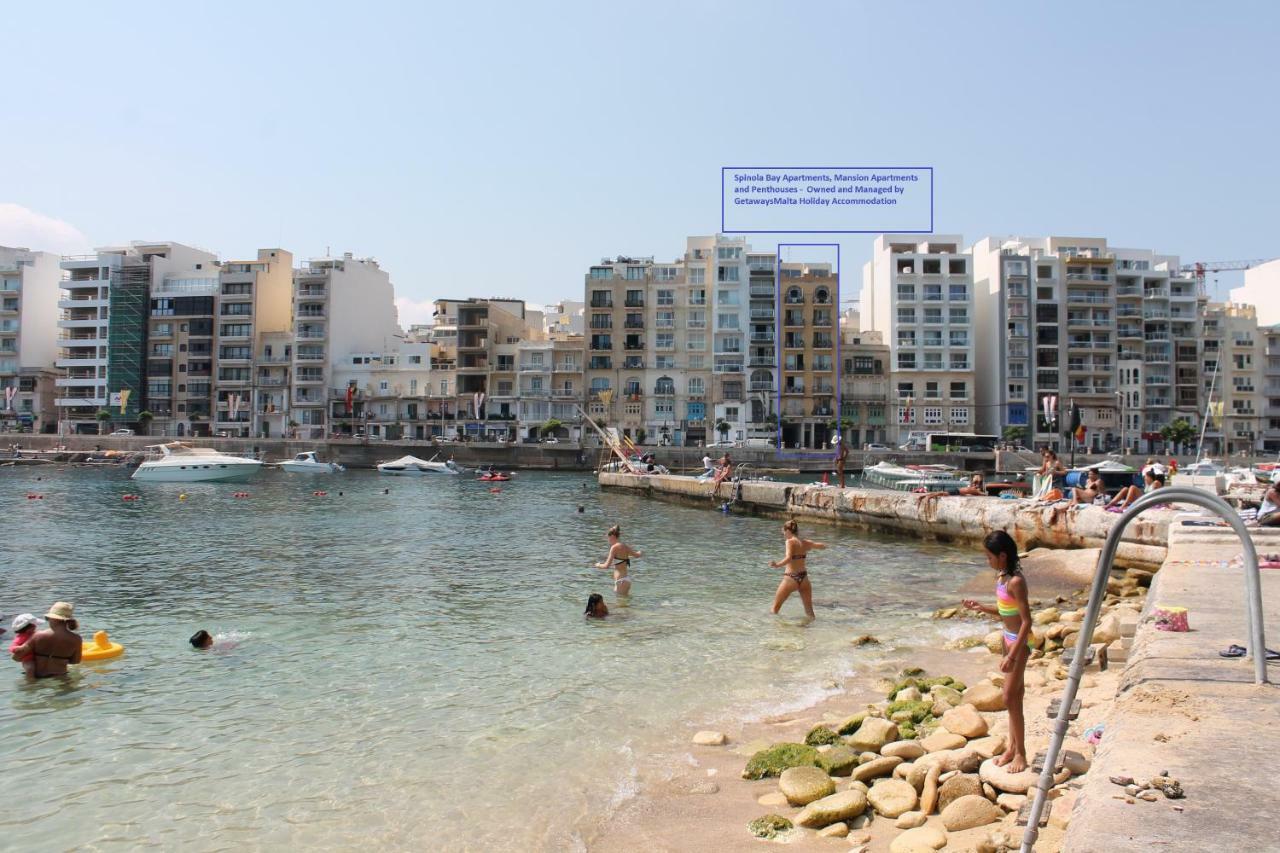 Apartamento Spinola Bay Floor Seafront 3 Bedroom With Panoramic Sea Views - By Getawaysmalta St. Julian's